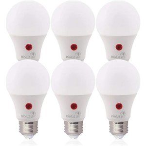 6 Pack LED A19 Bulb, 9W= 60W Photocell Photosensor, 3000K Soft White